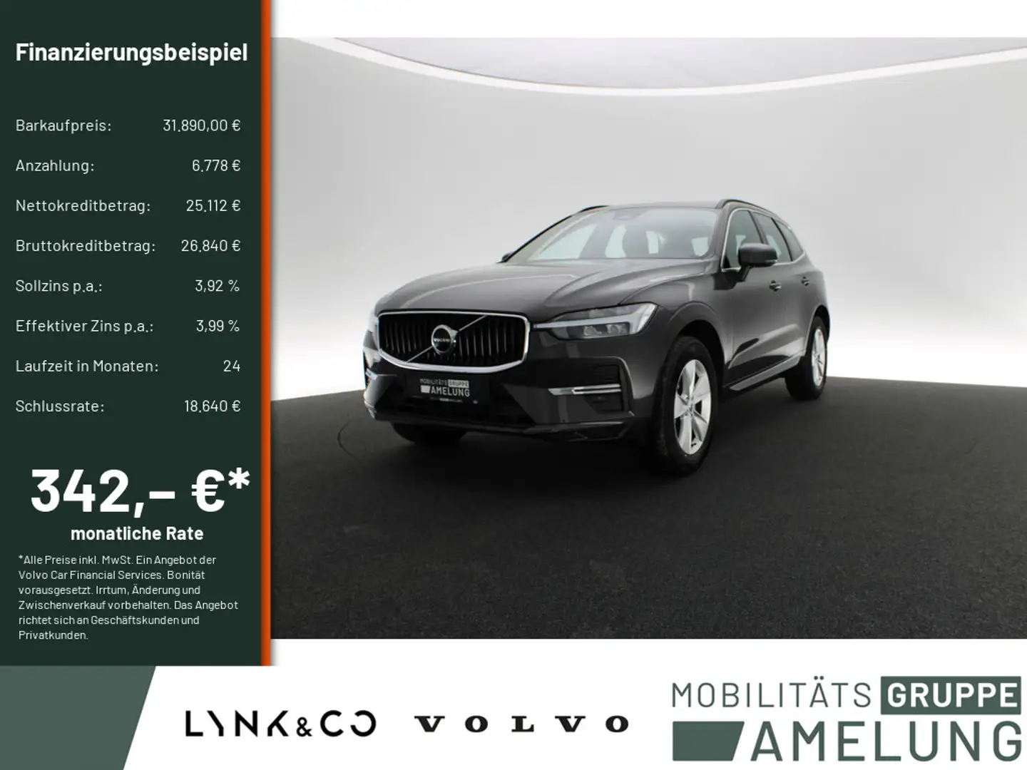 Volvo XC60 2.0 Core 2WD aus 1.Hand Grau - 1