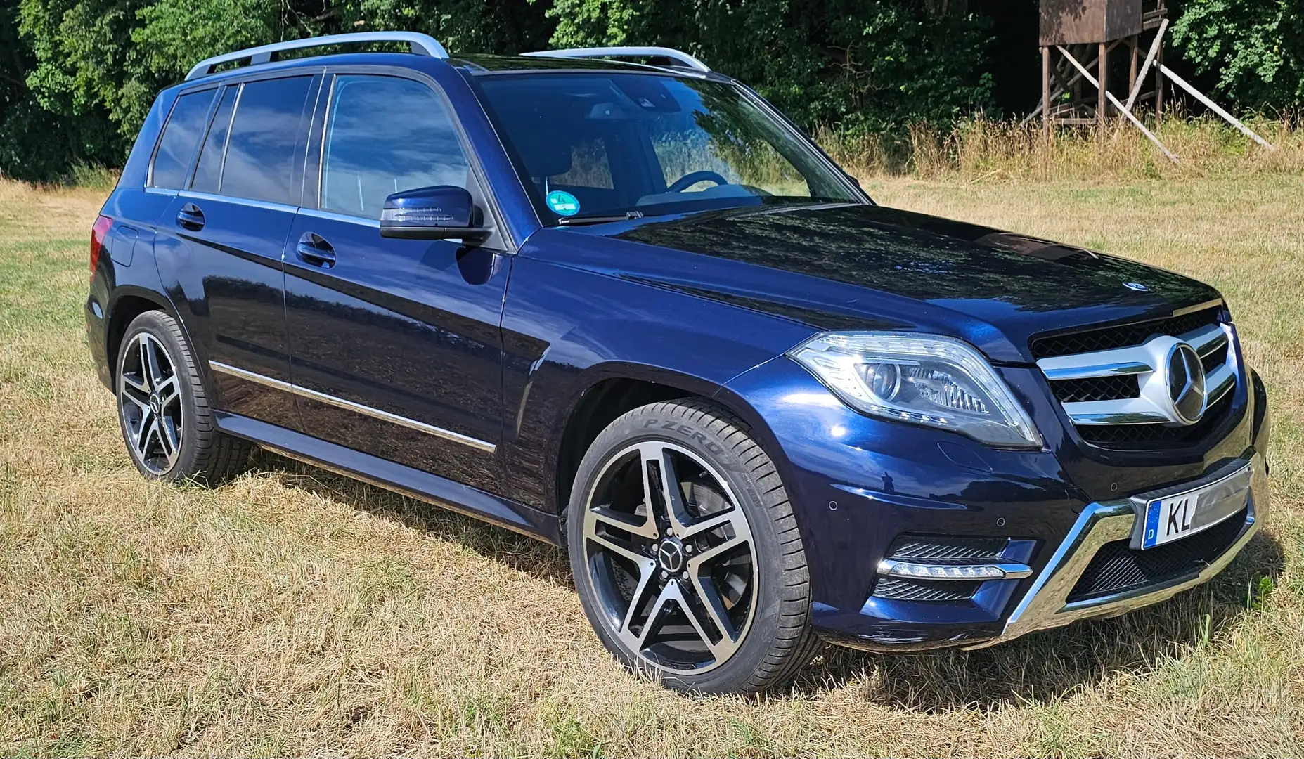 Mercedes-Benz GLK 350 GLK 350 CDI 4M-AMG-XENON-NAVI-PANO-KAMERA-AHK Blauw - 1
