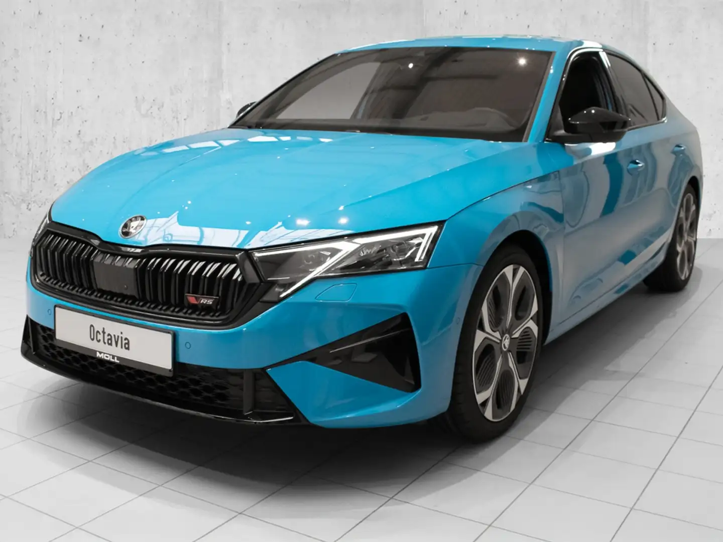 Skoda Octavia 2.0 TSI DSG RS NAVI LM ACC KEYLESS PDC Blauw - 2