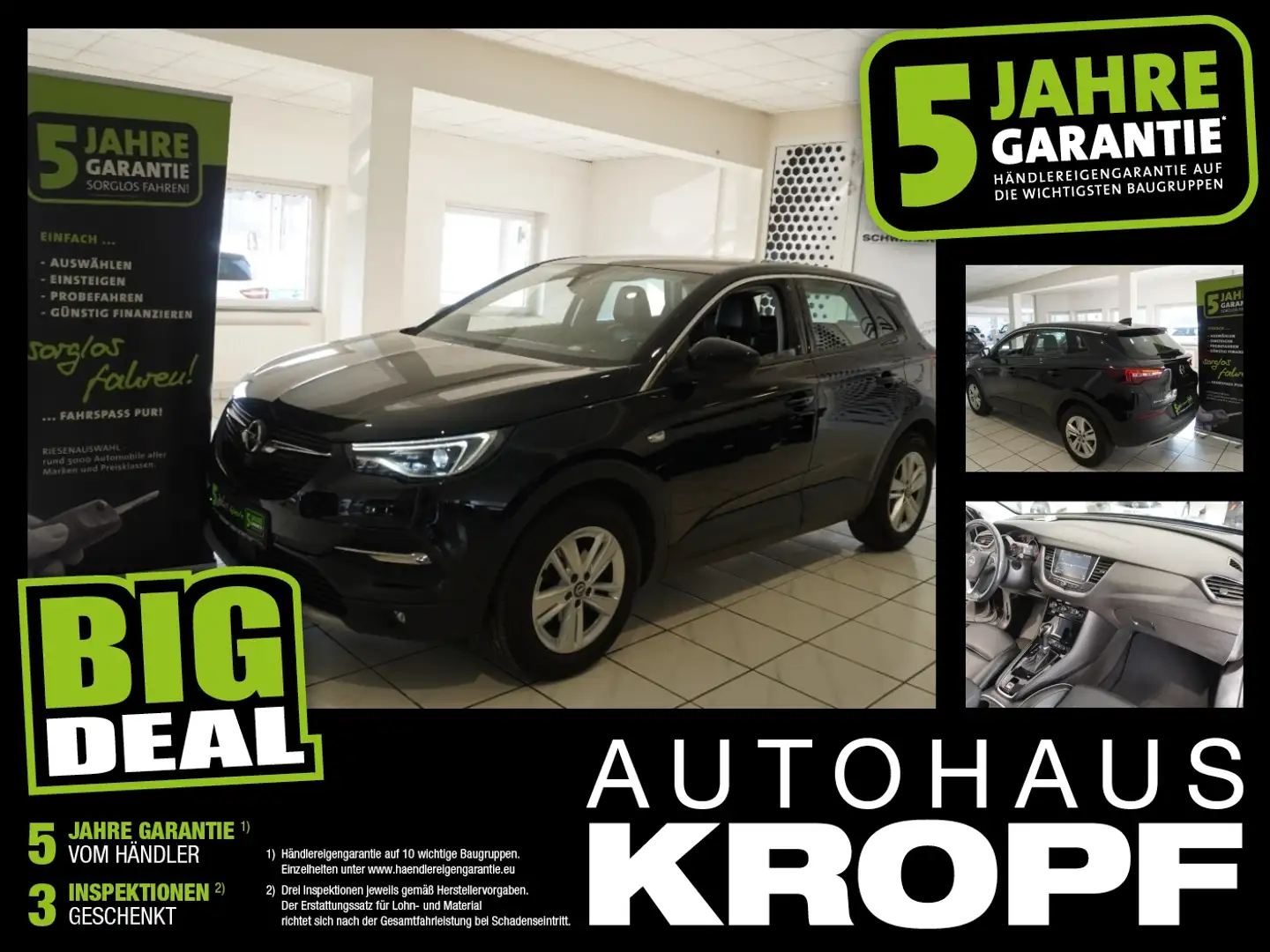 Opel Grandland 1.2T Navi,SitzheizungHinten,Wireless Schwarz - 1