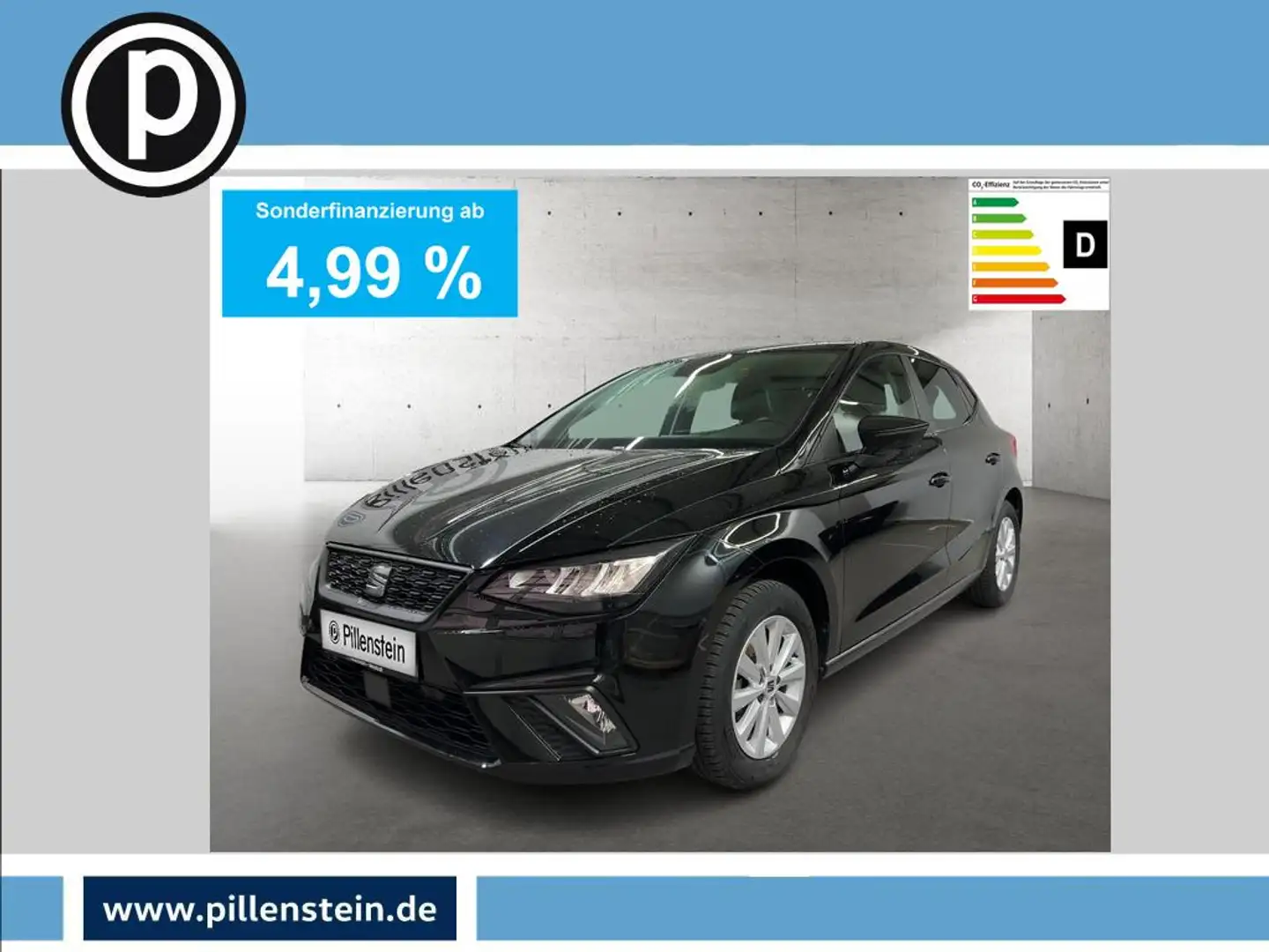 SEAT Ibiza Style TSI FULLLINK+LED+KAM+DIGI+SHZ+ALU Schwarz - 1