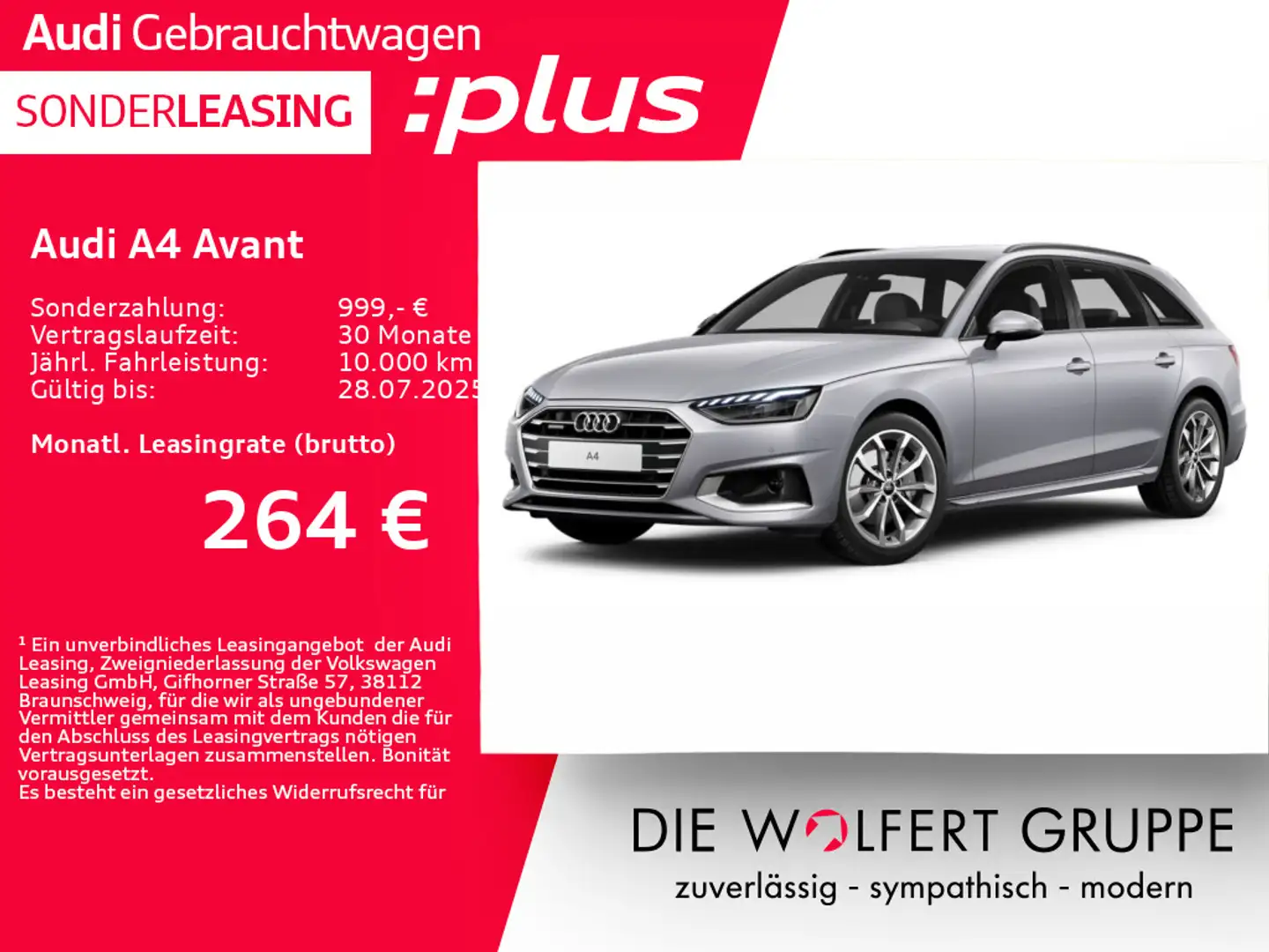 Audi A4 advanced 40 TFSI quattro S tronic AHK Argent - 1
