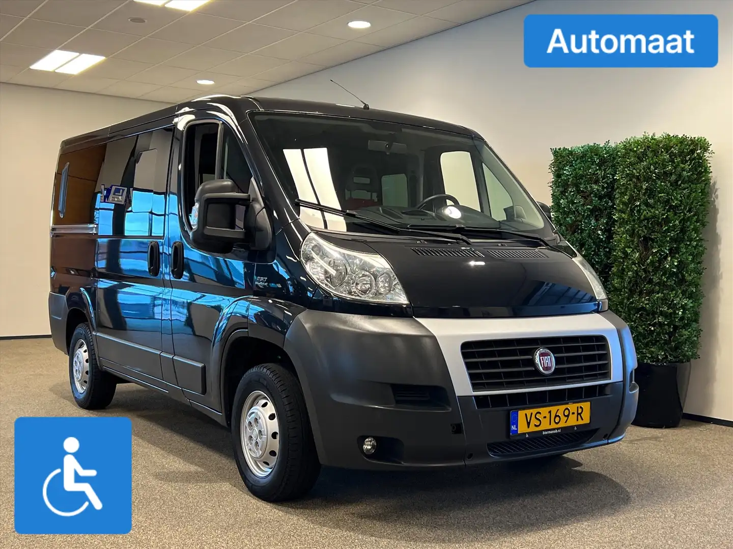 Fiat Ducato L1H1 Rolstoelbus Automaat + handbediening Zwart - 1