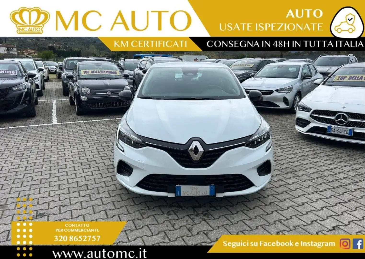 Renault Clio SCe 65 CV 5 porte Equilibre Bianco - 2