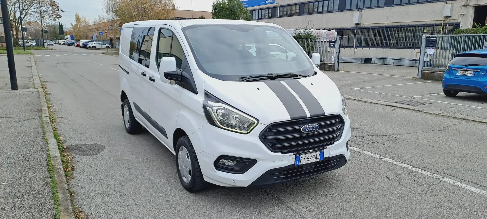 Ford Transit Custom 6 POSTI EURO 6 D TEMP Bianco - 2