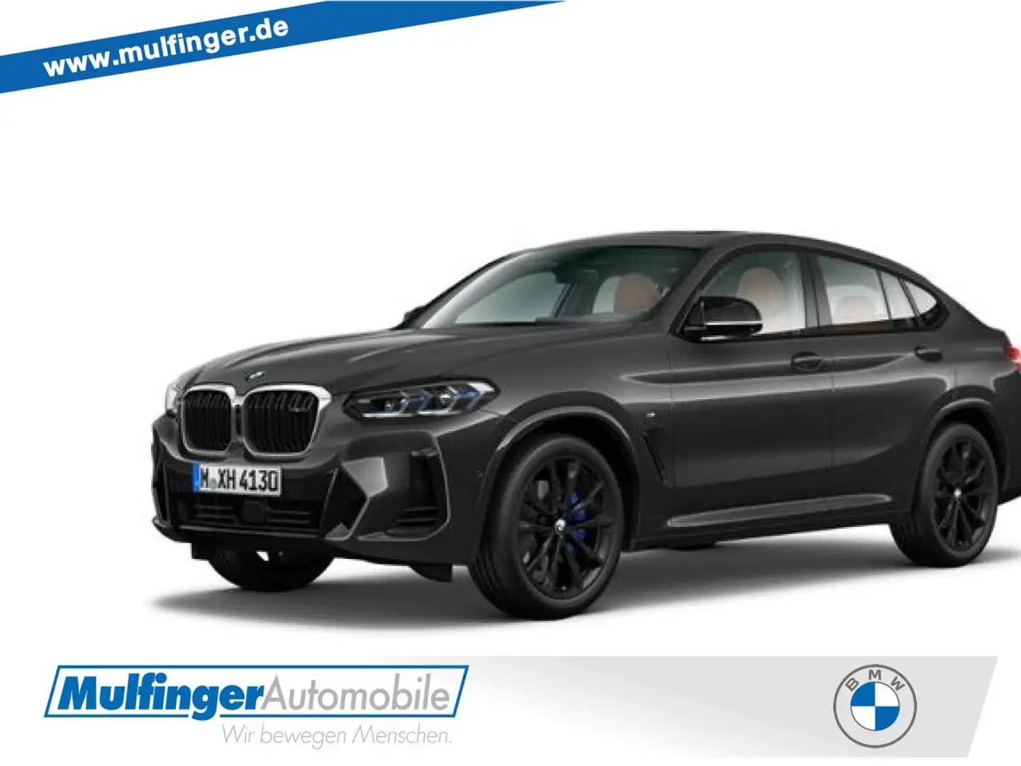 BMW X4 M 40d Laser Standh.HUD SurView. ACC PanoDa.AHK Gris - 1