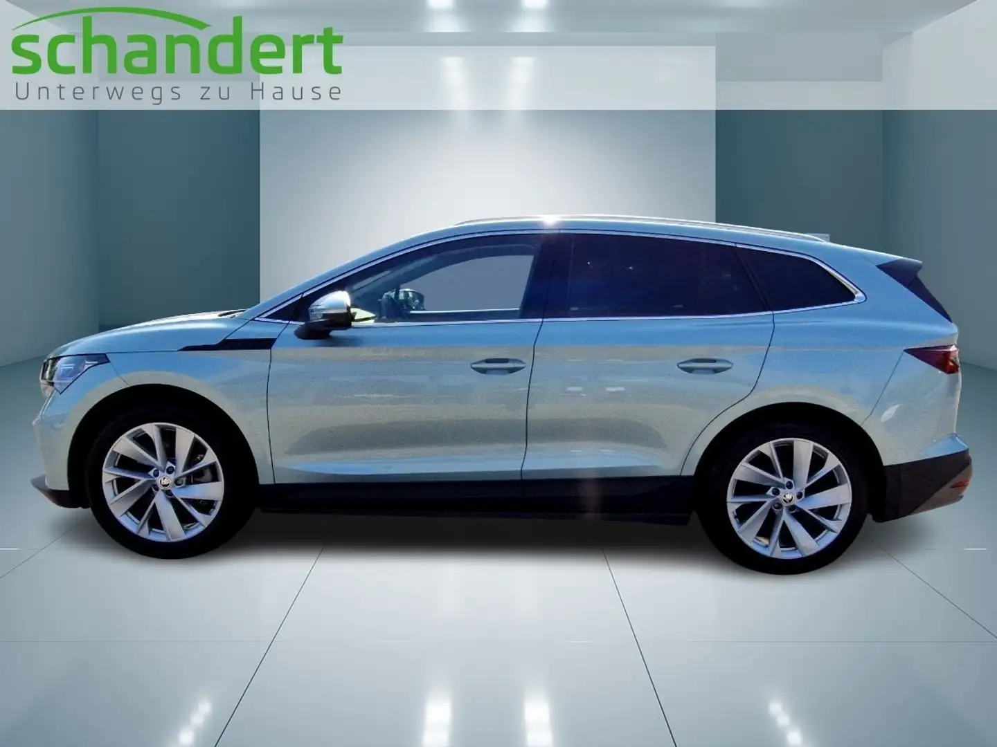 Skoda Enyaq 80 Suite Matrix Navi AHK Sitzhzg. Klimaautomatik Silber - 2