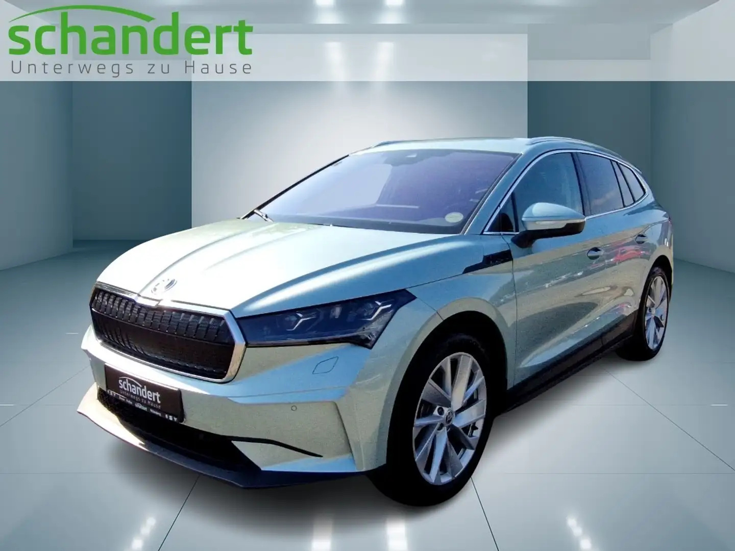 Skoda Enyaq 80 Suite Matrix Navi AHK Sitzhzg. Klimaautomatik Silber - 1