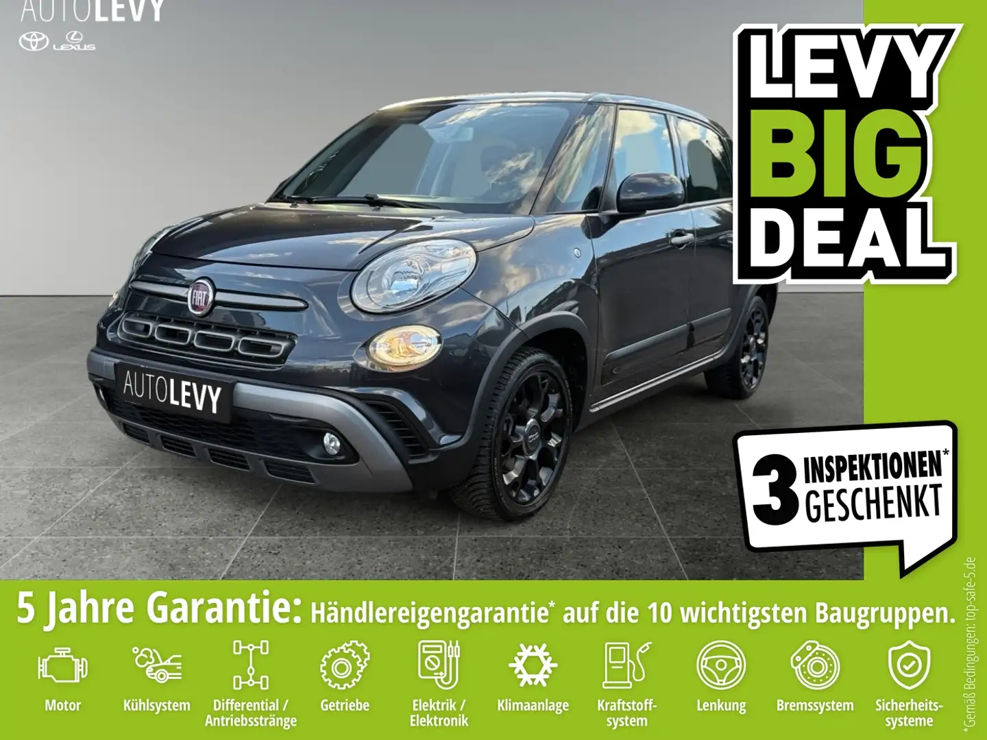 Fiat 500L 1.4 16V Rockstar +Allwetter+Navi+Klima+ Gris - 1