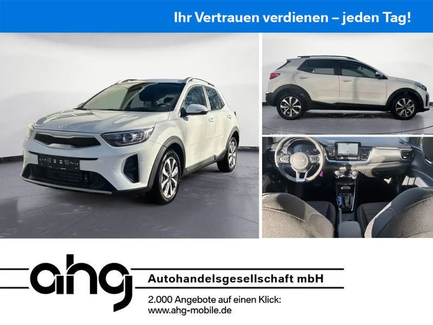 Kia Stonic 1.0 T-GDI 100 Vision DCT7 KIA VILLINGEN Weiß - 1