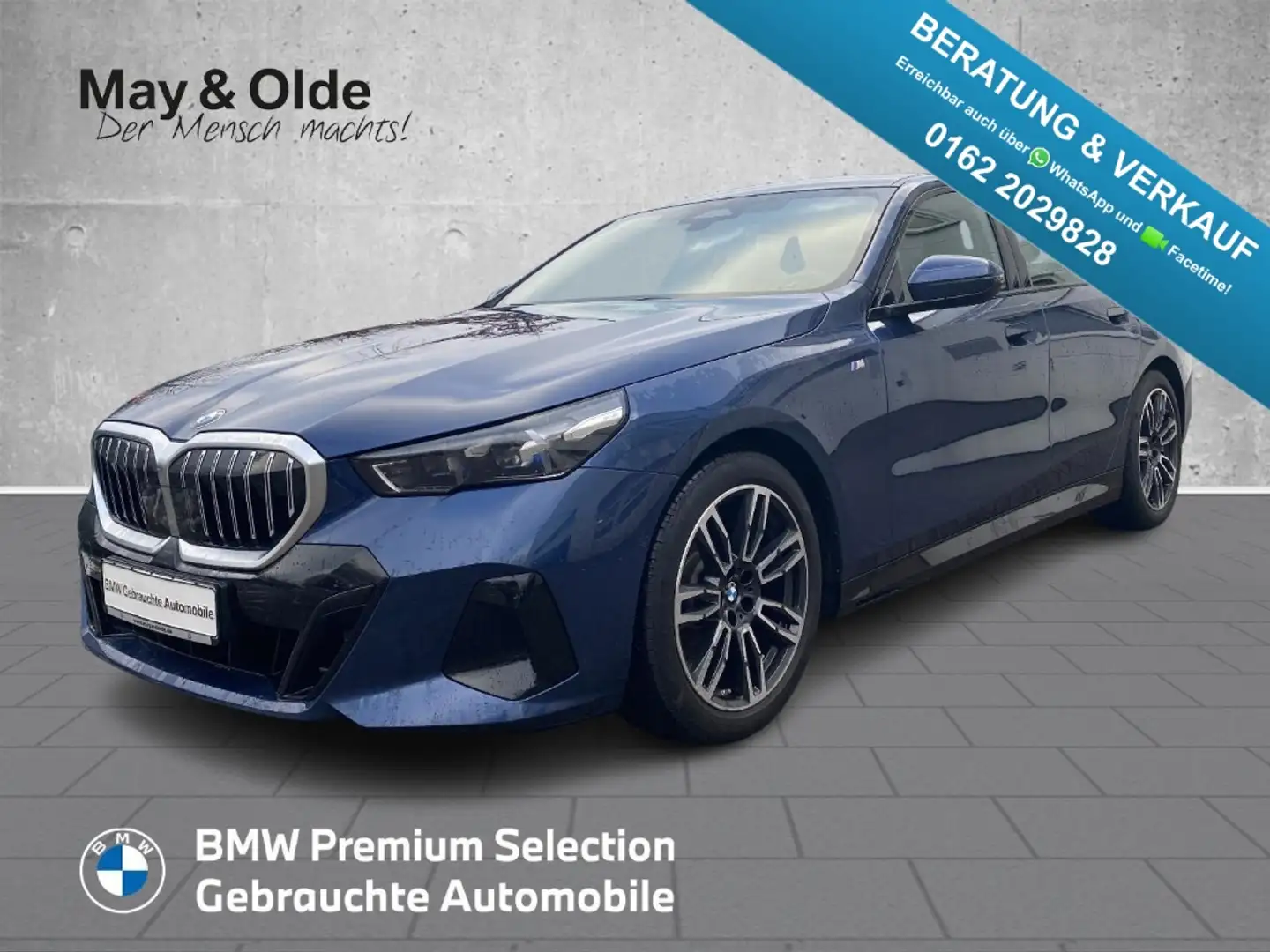 BMW 520 d M Sport Navi H/K Sound adap. LED ACC Lenkradheiz Blau - 1