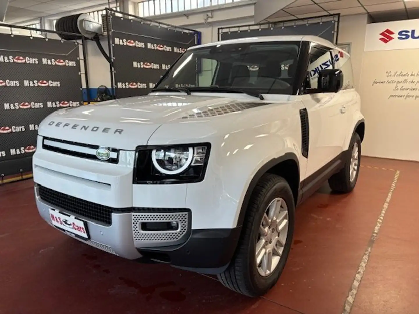 Land Rover Defender 90 3.0d i6 mhev S awd 200cv auto-4.623 KM CERTIF. Blanc - 1