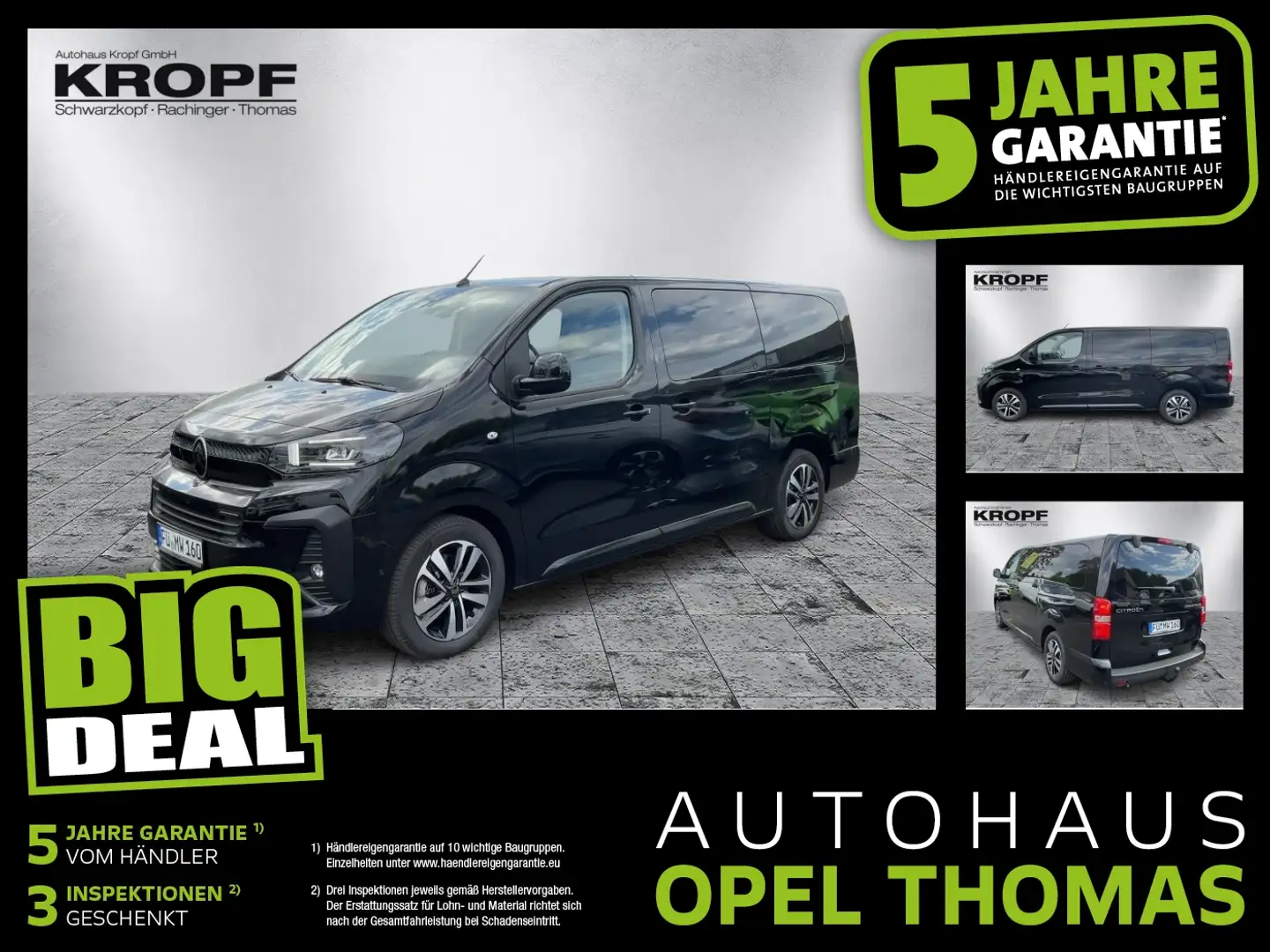 Citroen Spacetourer 2.0 Plus XL 8-Sitzer, Navi, AHK, Fekete - 1