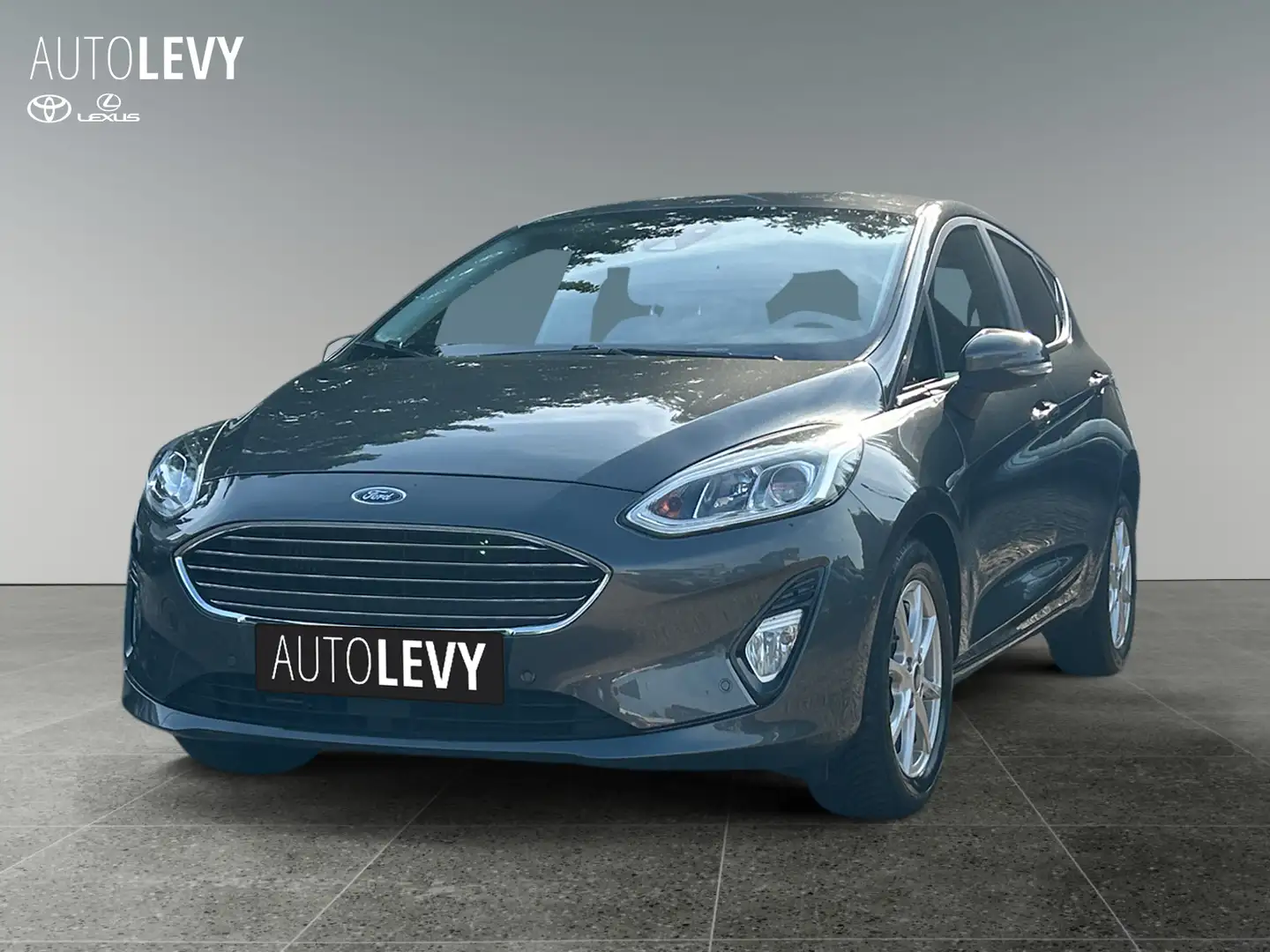 Ford Fiesta 1.0 EcoBoost Titanium X Matrix ACC AUT LM Gris - 2