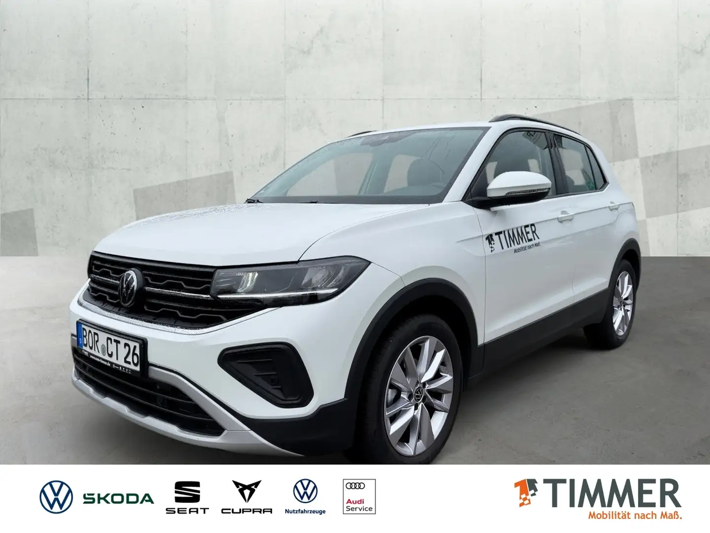 Volkswagen T-Cross 1.0 l TSI DSG Life *KAMERA*GJREIFEN*SITZHEIZUNG* Weiß - 1