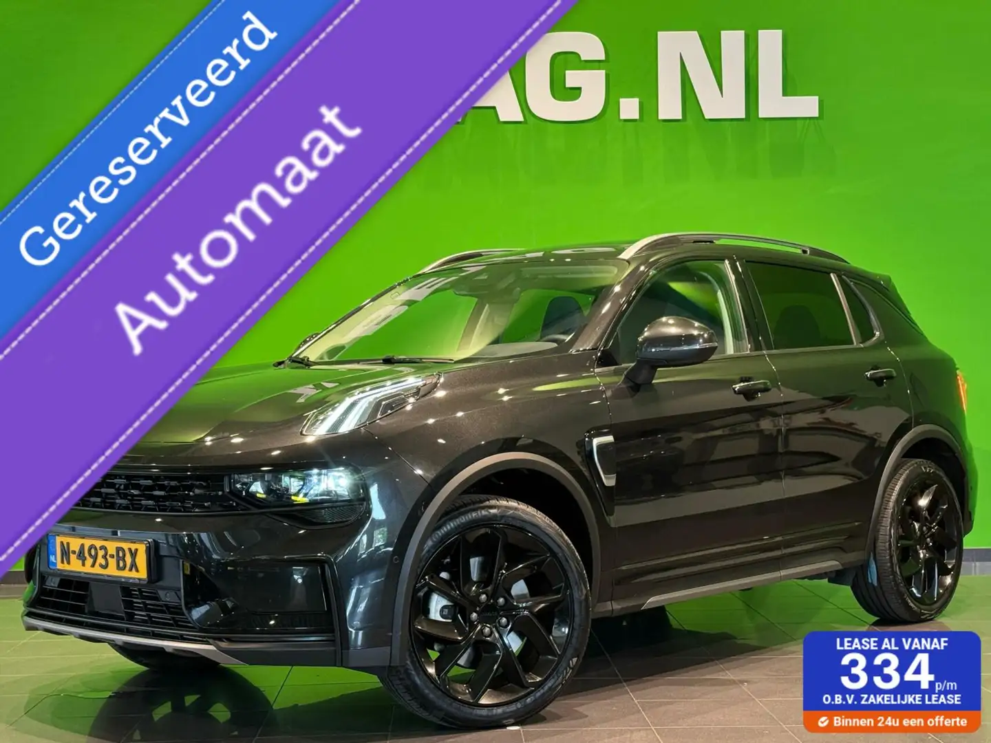 Lynk & Co 01 1.5 | Black on Black |Carplay | Camera | schuifd. Noir - 1