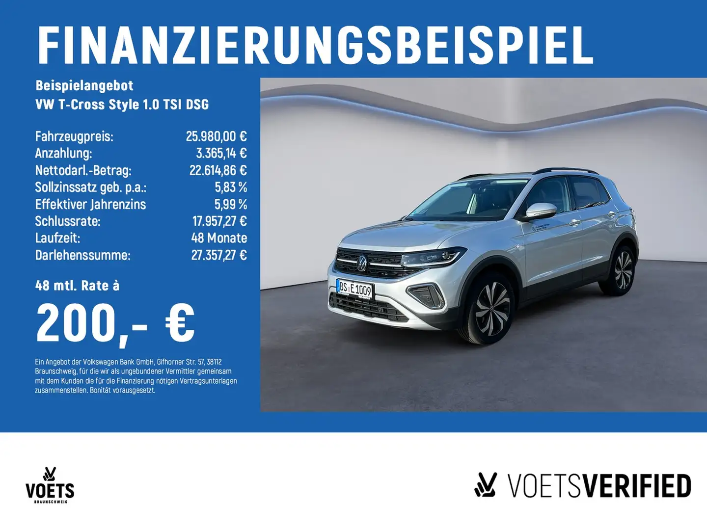 Volkswagen T-Cross Style 1.0 TSI DSG KEYLESS+RearView Argent - 2