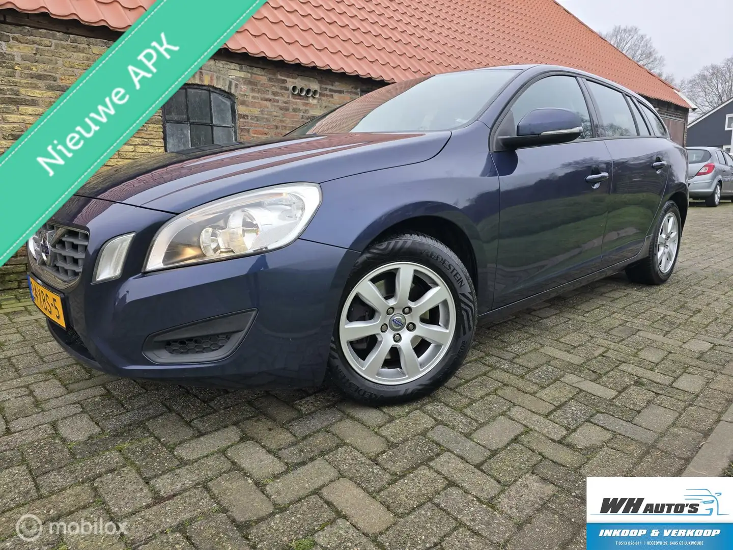 Volvo V60 1.6 T3 Kinetic Automaat! Blauw - 1
