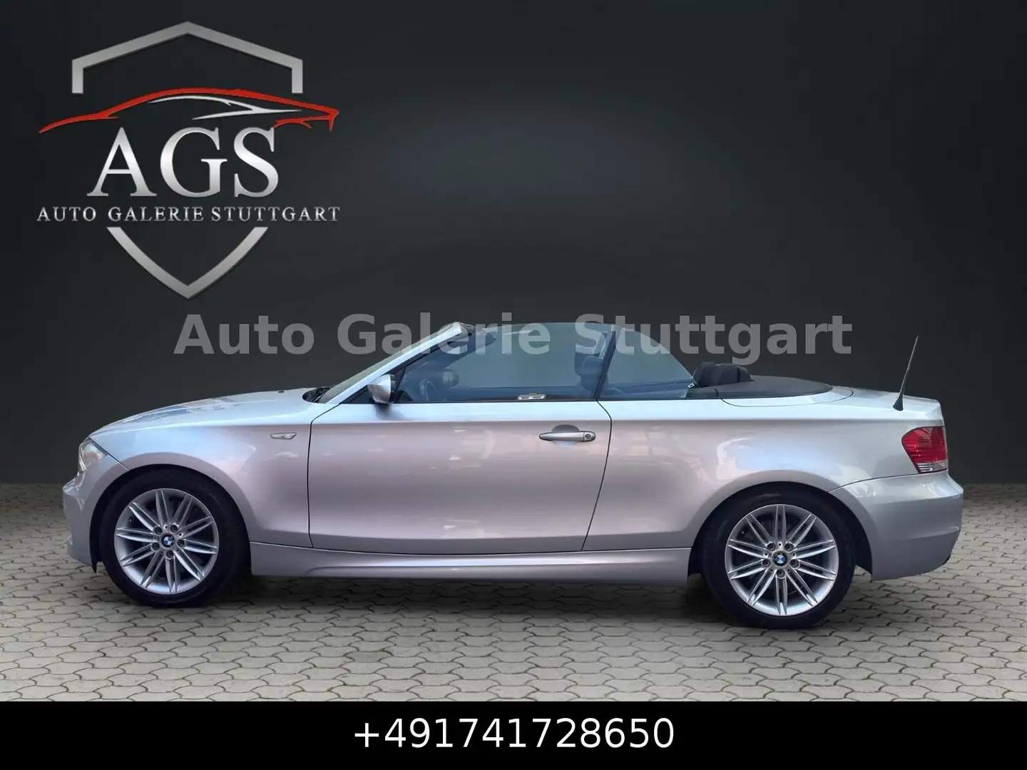 BMW 123 d Baureihe 1 Cabrio*M-PAKET*KYLESS *TEMP* Silber - 2