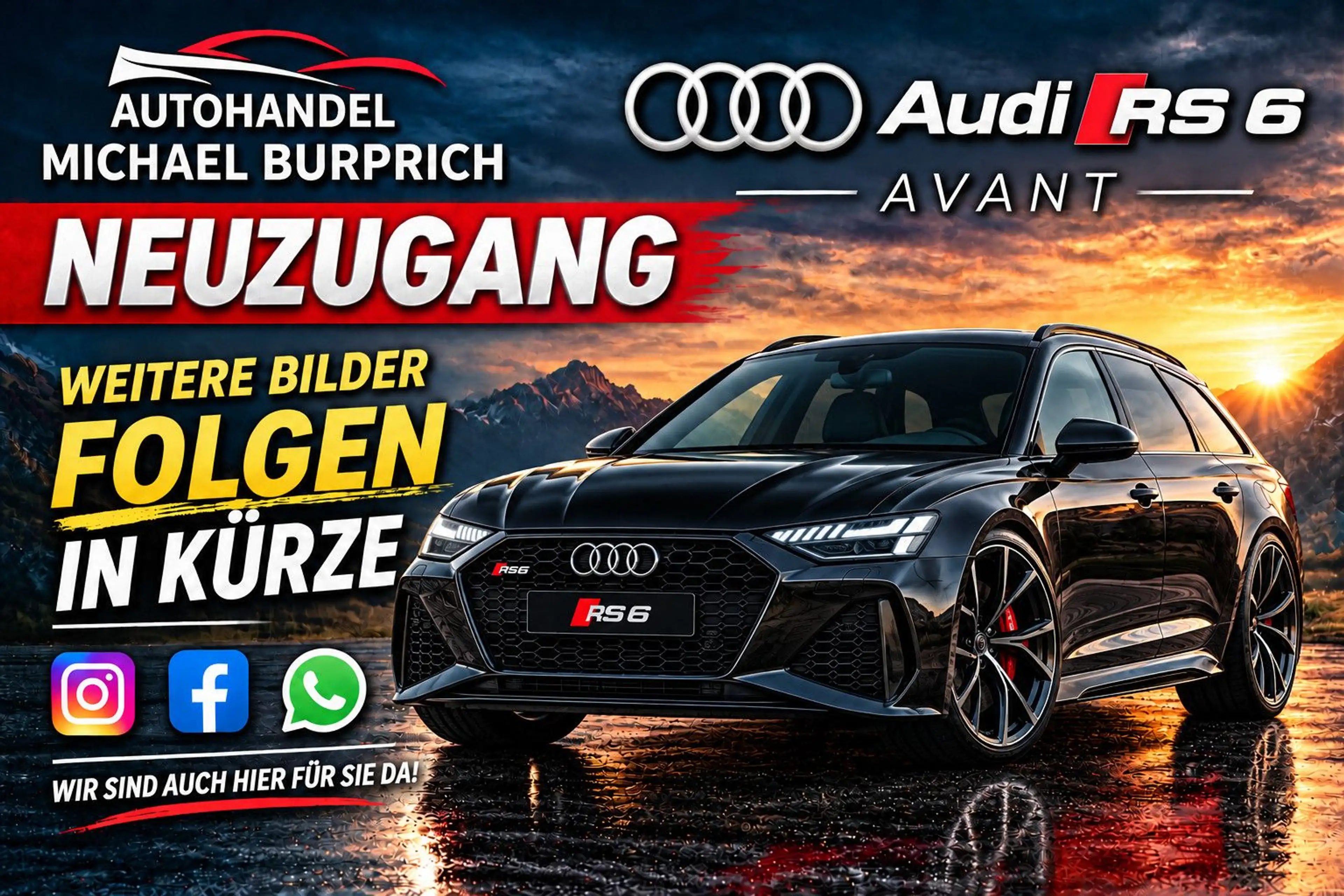 Audi RS6 4.0TFSI Quattro*PANO*RFK*HUD*ACC*MATRIX*ACC