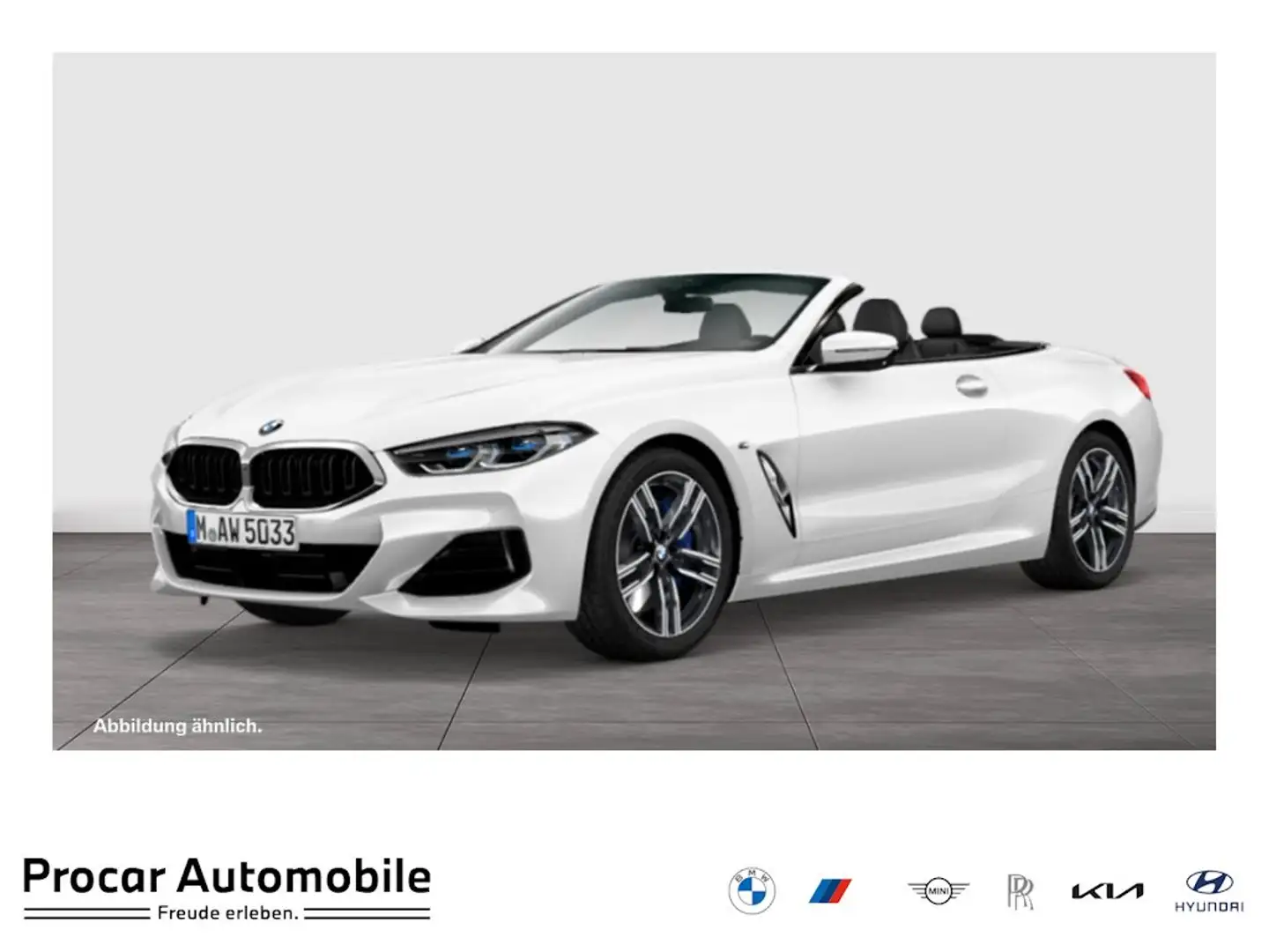 BMW 840 d xDrive Cabrio HUD ACC 360°KAM RFK NAVI LED Weiß - 1