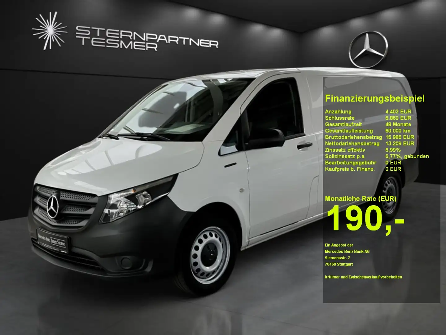 Mercedes-Benz Vito e 111 KA Lang +KAMERA+DAB+SHZ+Klimaaut. Wit - 1