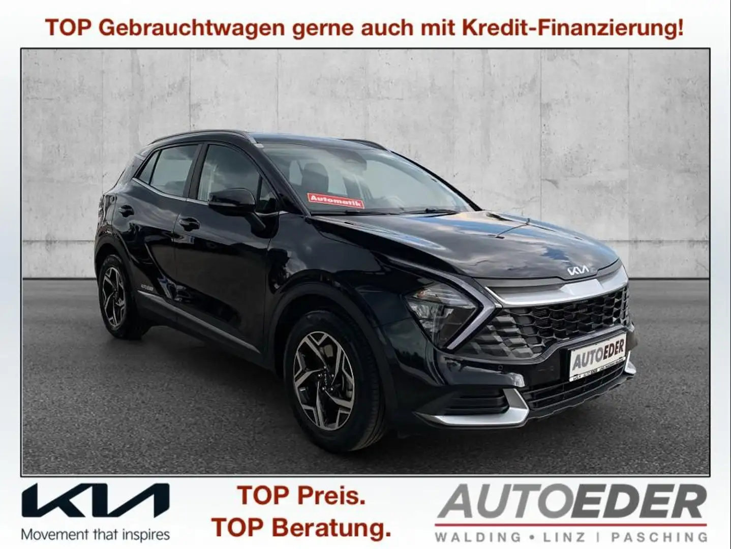 Kia Sportage 1,6 TGDI 48V Silber DCT Schwarz - 1