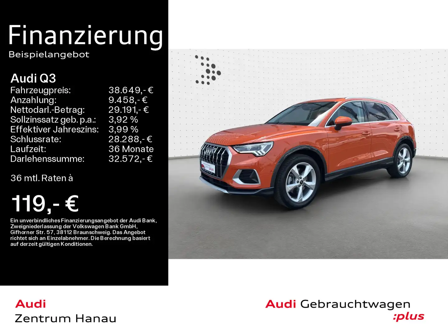 Audi Q3 40 TFSI quattro advanced*NAVI-PLUS*STHZG*LED* Orange - 1