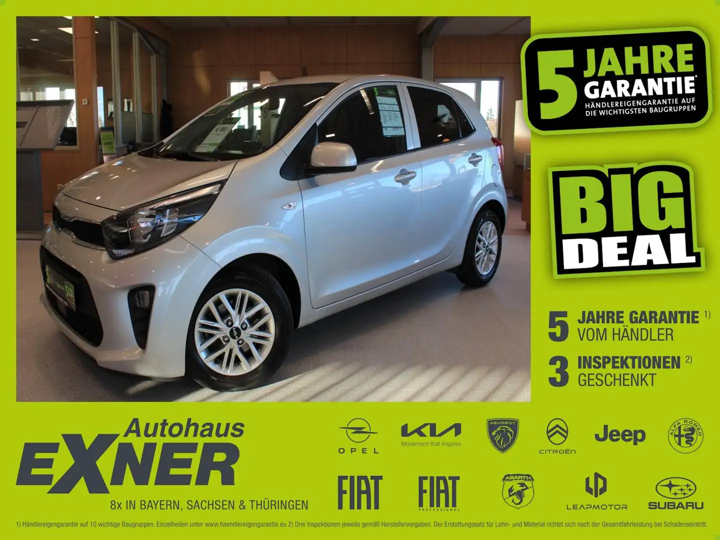 Kia Picanto 1,2 VISION SHZ+Kamera+Alu+1. Hand Silber - 1