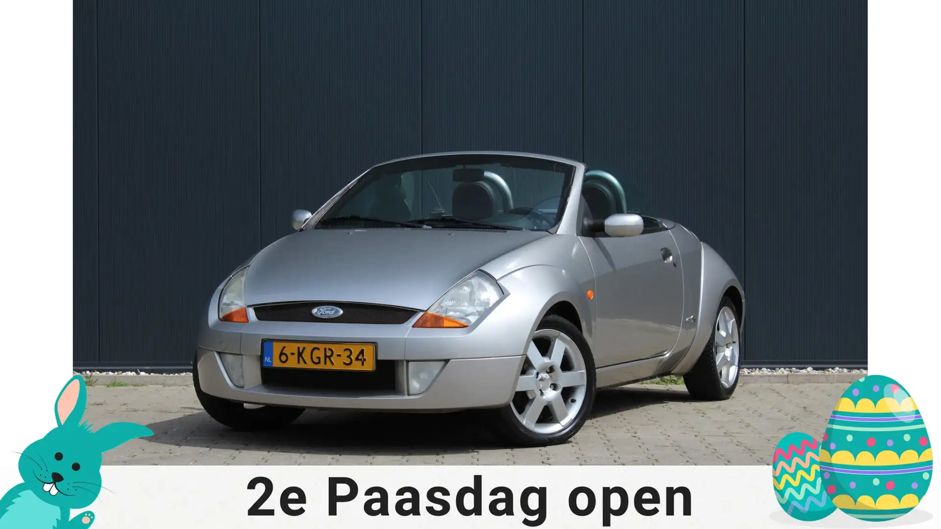 Ford Streetka 1.6 | Airco | Leder | Elektrische ramen | APK | Gris - 1