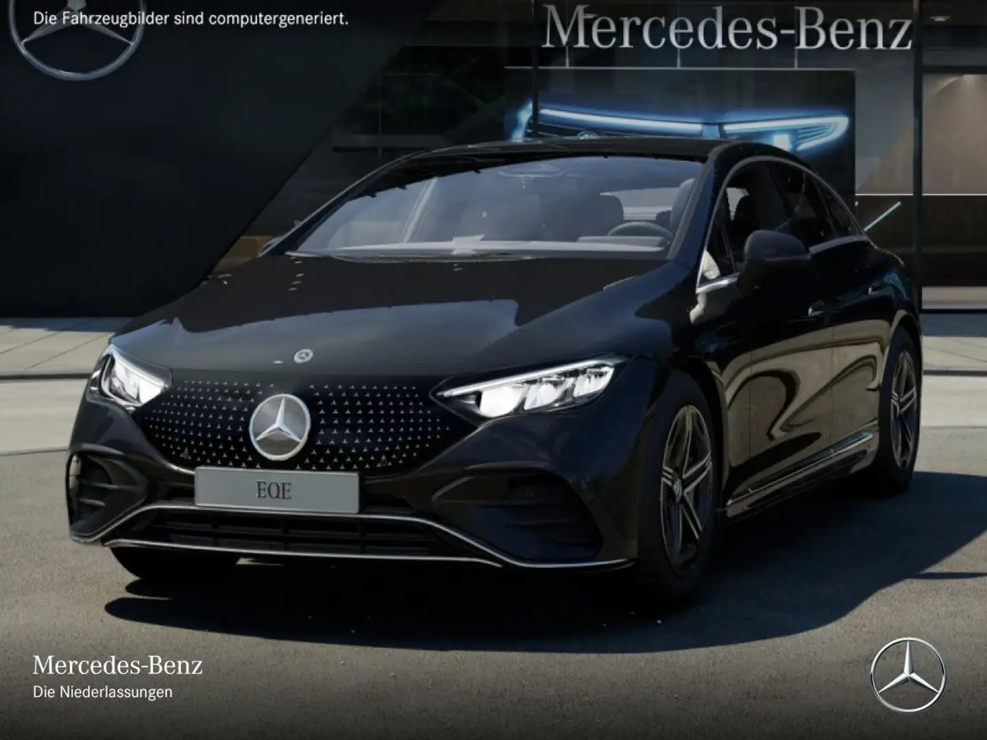 Mercedes-Benz EQE 500 4MATIC AMG WideScreen Pano Burmester LED Schwarz - 2
