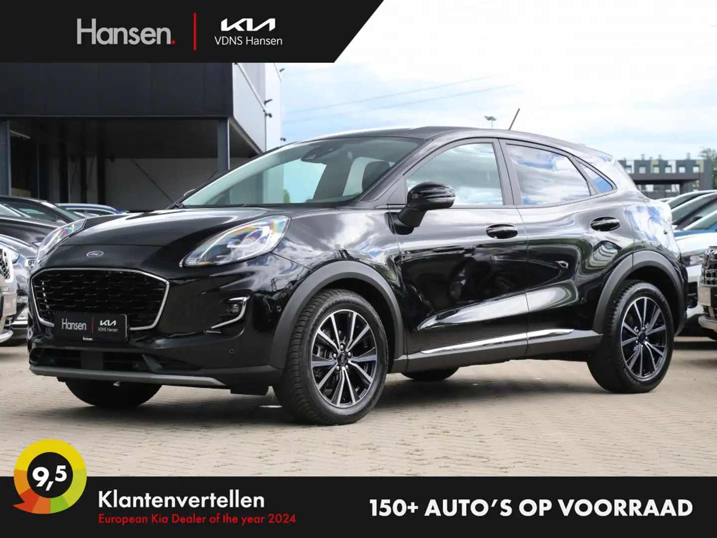 Ford Puma 1.0 EcoBoost Hybrid Titanium I Navi I Camera I Dod Zwart - 1