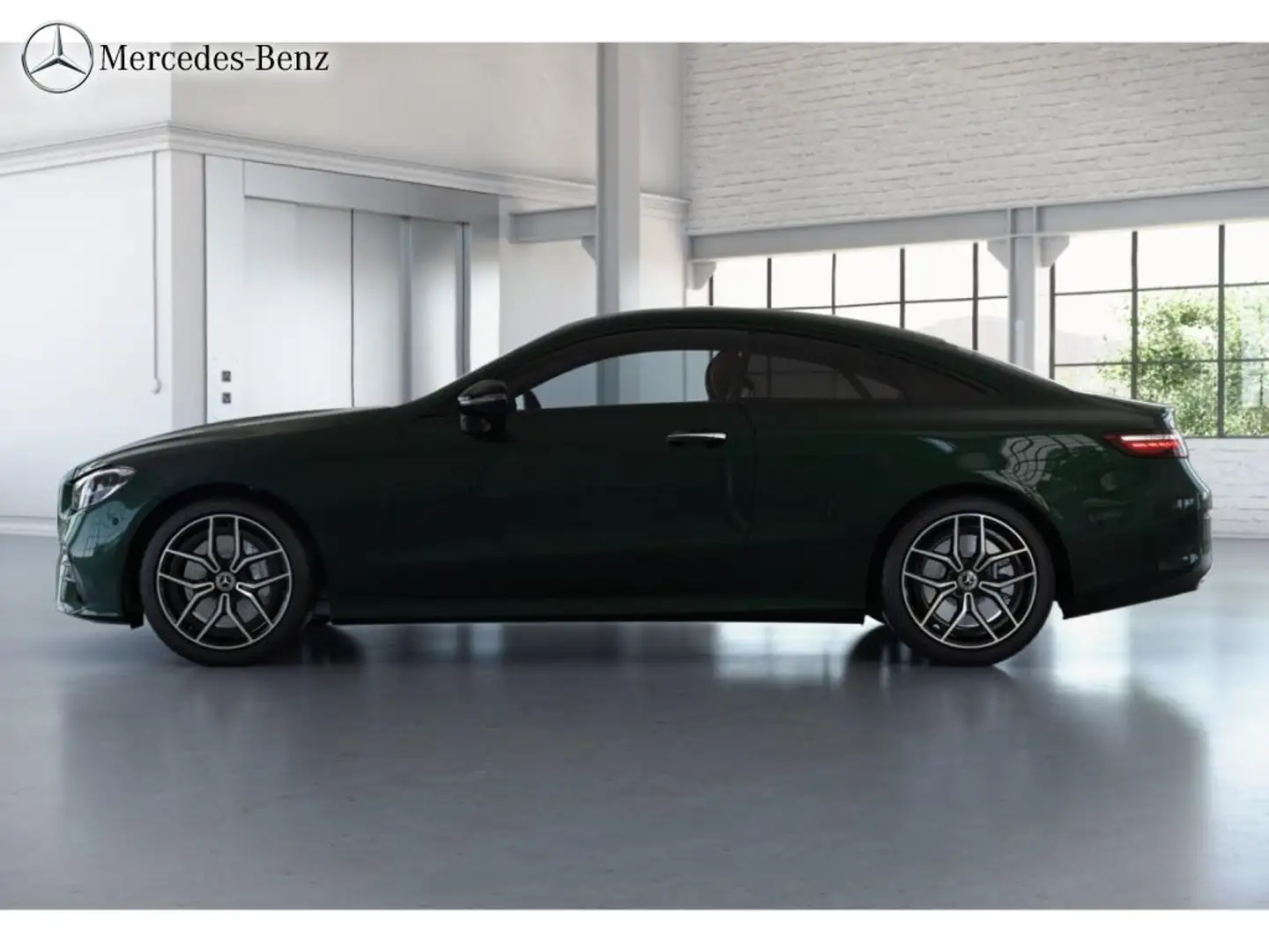 Mercedes-Benz E 200 Coupé AMG Night+MBUX+RüKam+HUD+Keyless-GO Grün - 2
