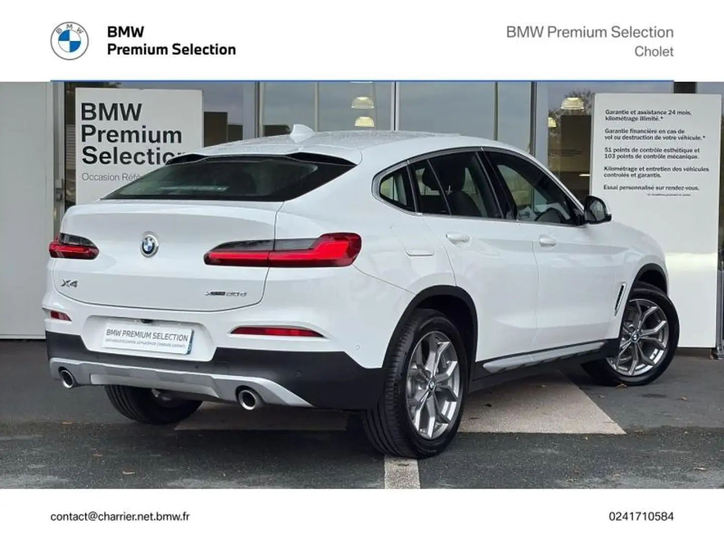 BMW X4 xDrive20d 190ch xLine Euro6d-T 8cv Blanc - 2