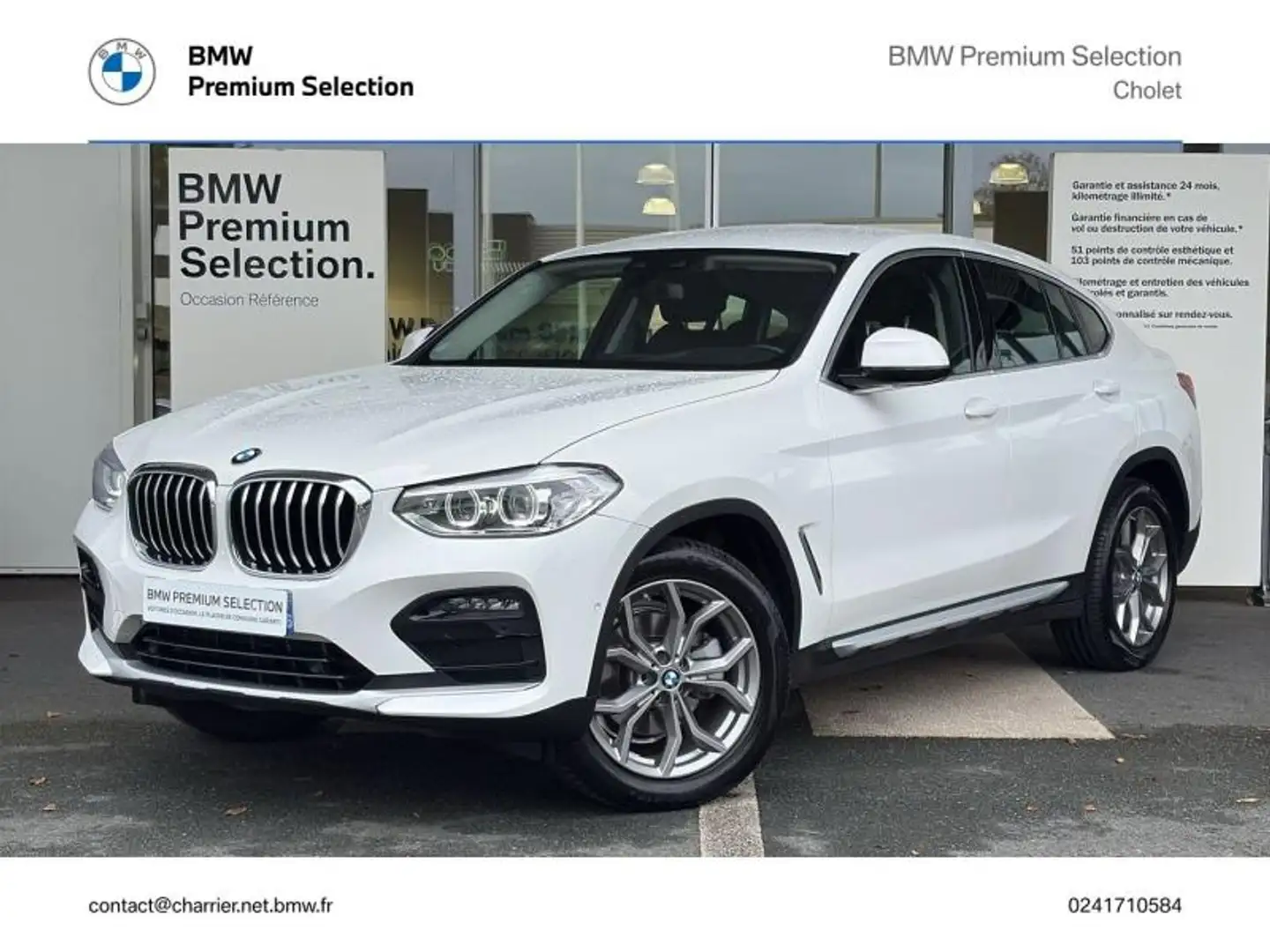 BMW X4 xDrive20d 190ch xLine Euro6d-T 8cv Blanc - 1