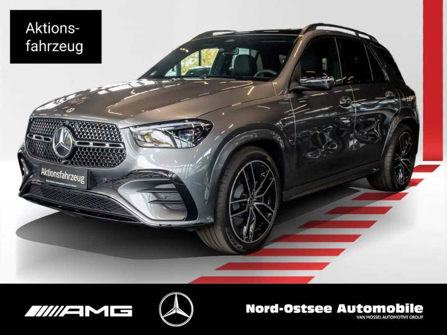 Mercedes-Benz GLE 350 de 4m AMG NIGHT PANO AHK HUD BURMESTER Grau - 1