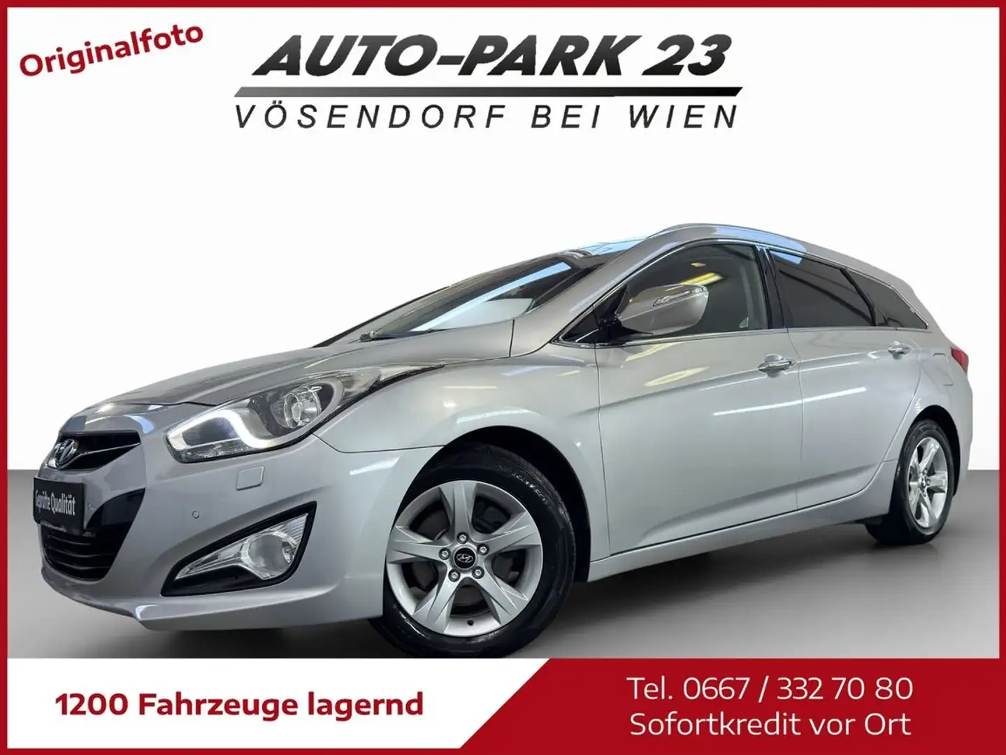 Hyundai i40 Business 1,7 CRDi Aut.**KAMERA*NAVI*MOD2016 Silber - 2