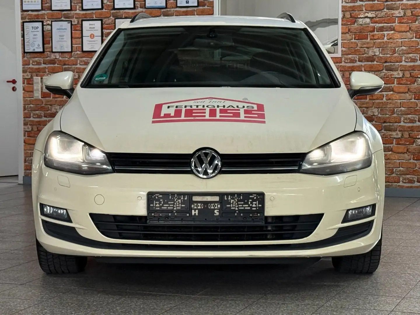 Volkswagen Golf VII Variant-2.0TDI-DSG-Navi-Xenon-AHK-Leder Weiß - 2