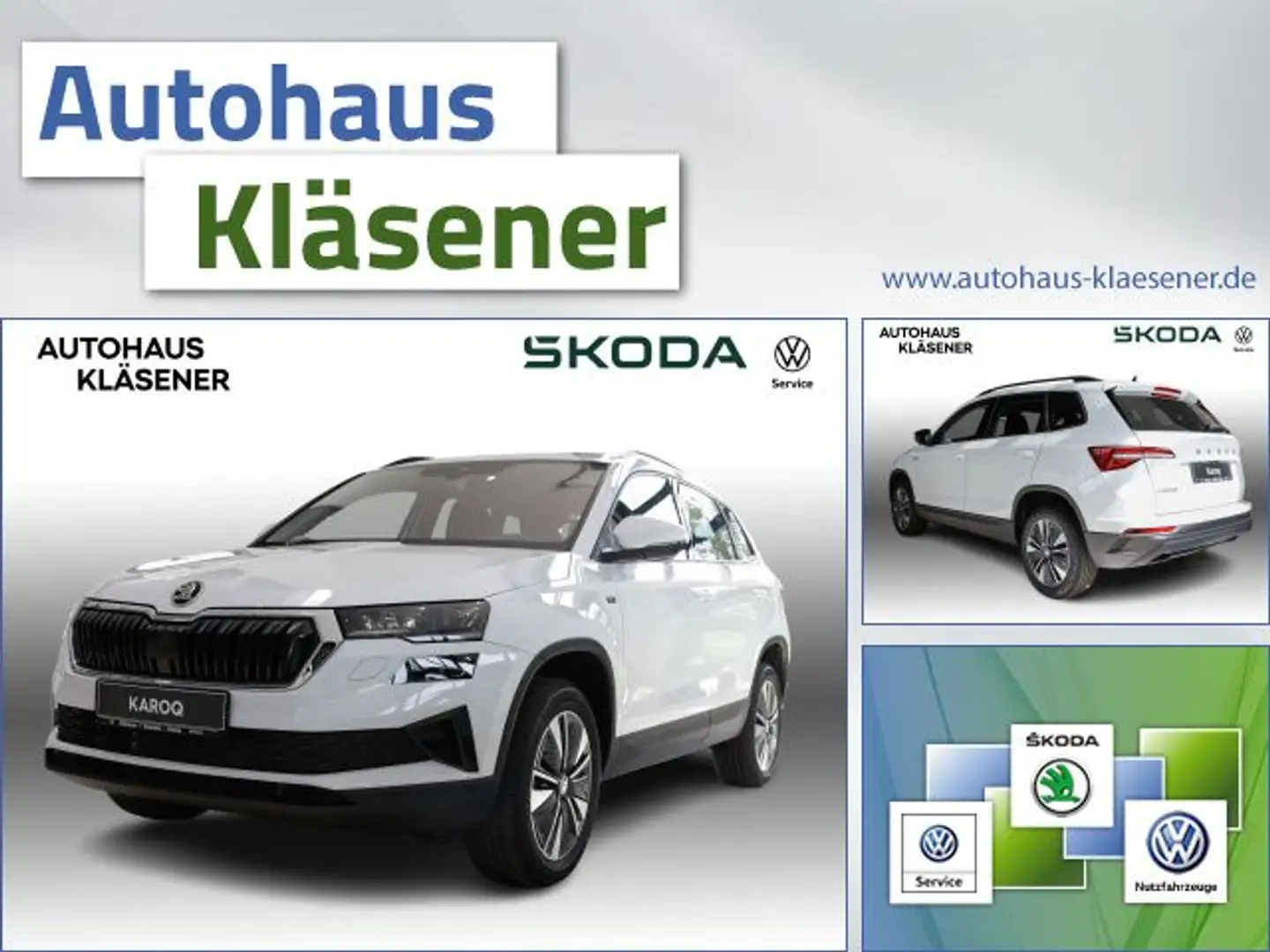 Skoda Karoq Drive 1,5 TSI Bluetooth Navi LED Klima Blanc - 1