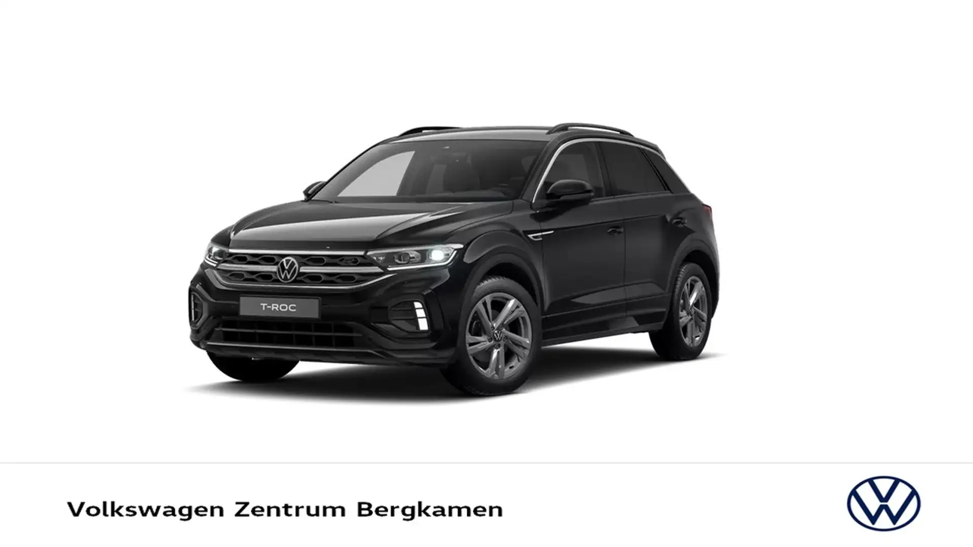 Volkswagen T-Roc 1.5 R-LINE AHK CAM ACC NAVI LM17 CARPLAY Schwarz - 1
