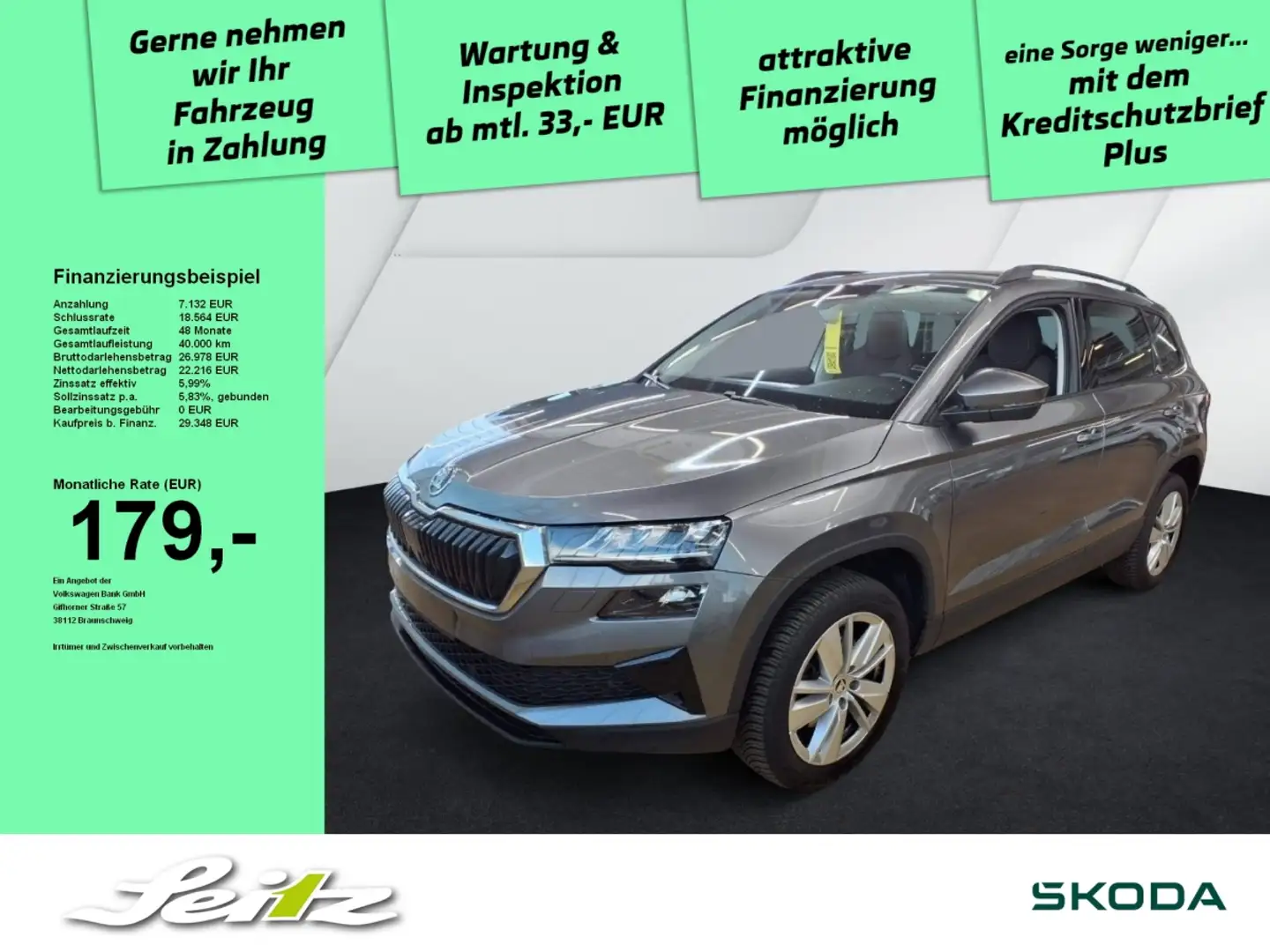 Skoda Karoq 1.5 TSI Selection *LED*KAMERA*SITZH* Szürke - 1