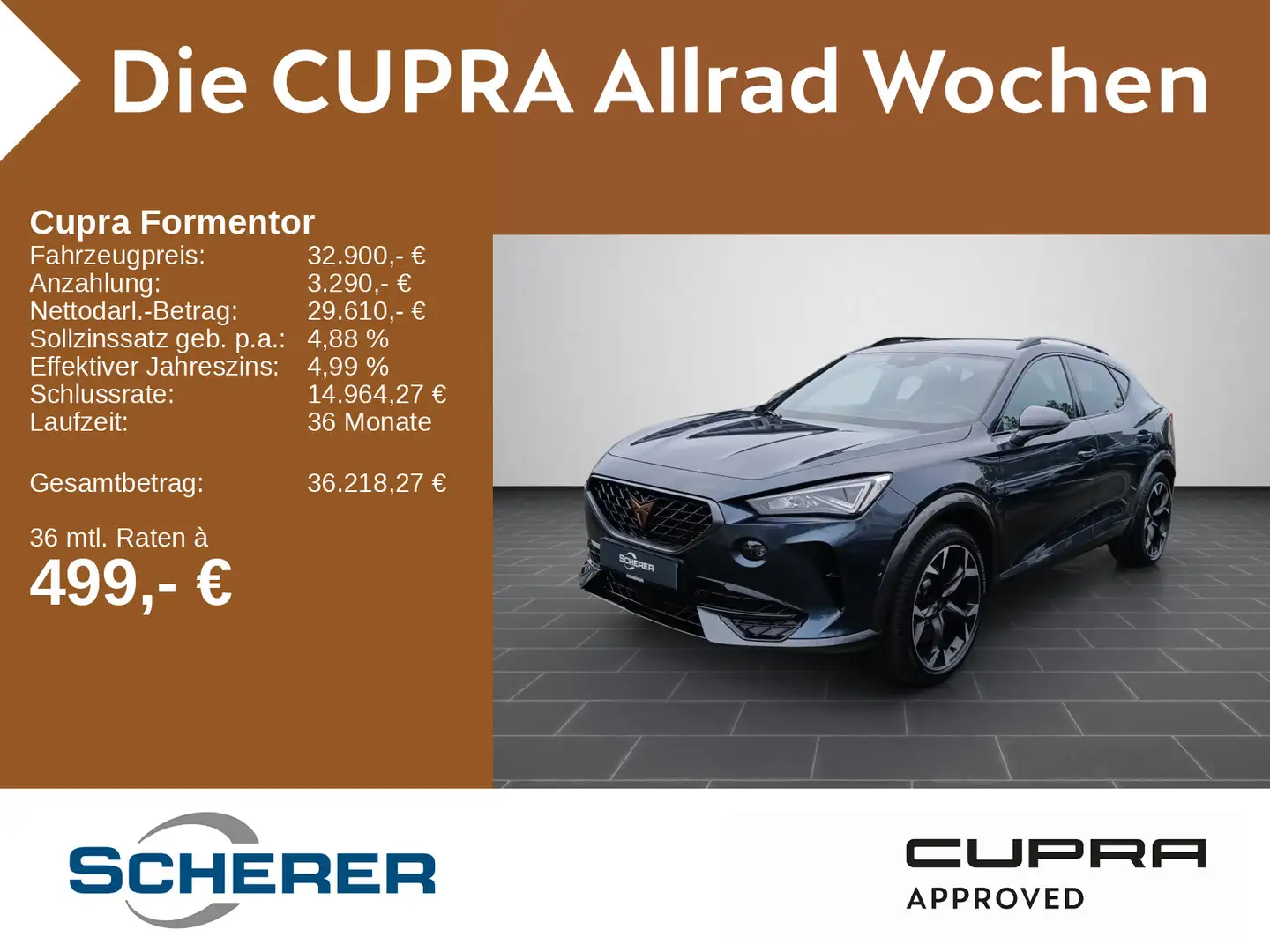CUPRA Formentor VZ 2.0 TSI DSG 4Drive Navi BeatsAudio Grau - 1