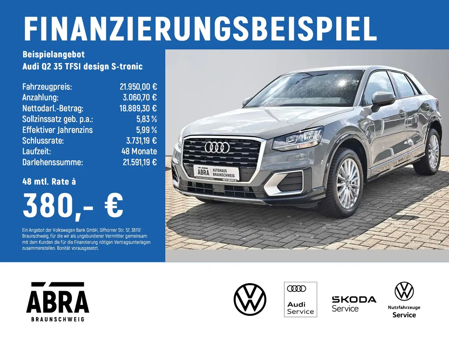 Audi Q2 35 TFSI design S-tronic NAVI+PDC+PHONE+AHK Gris - 2