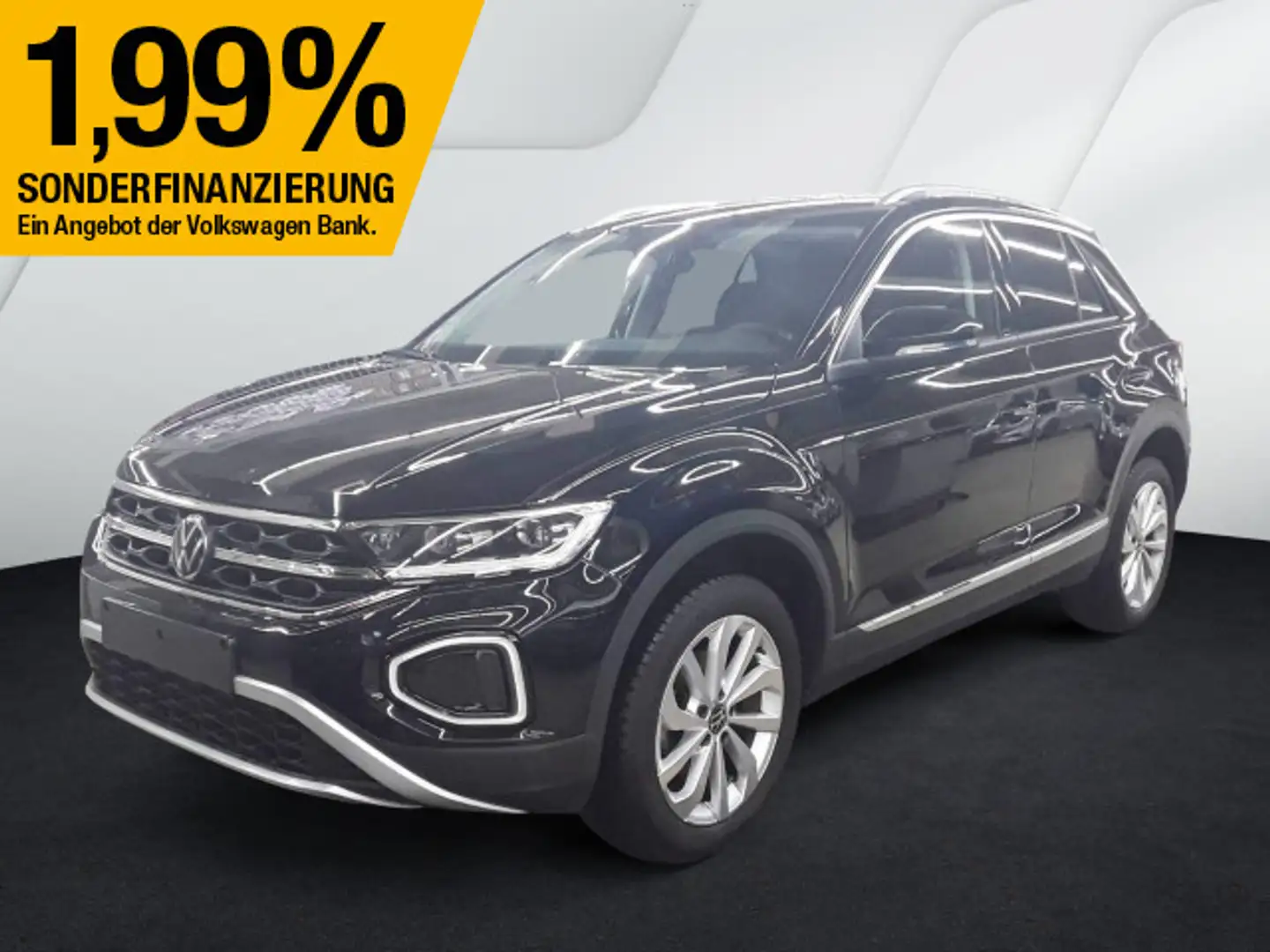Volkswagen T-Roc 1.5 TSI Style DSG *AHK*NAV*ACC*SHZ* Schwarz - 2