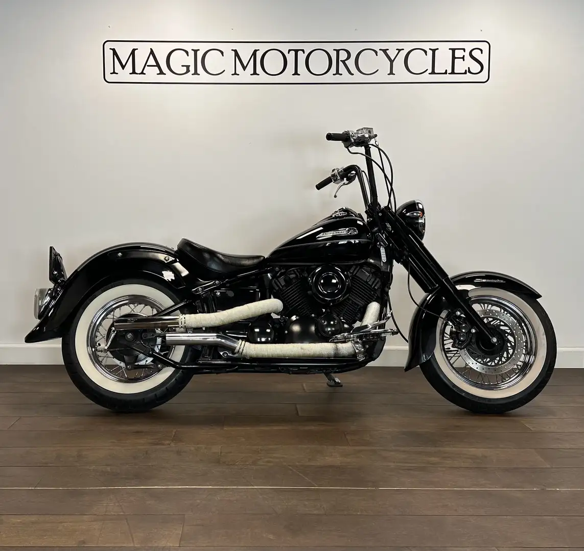 Yamaha XVS 650 Custom Chopper A2 Zwart - 1