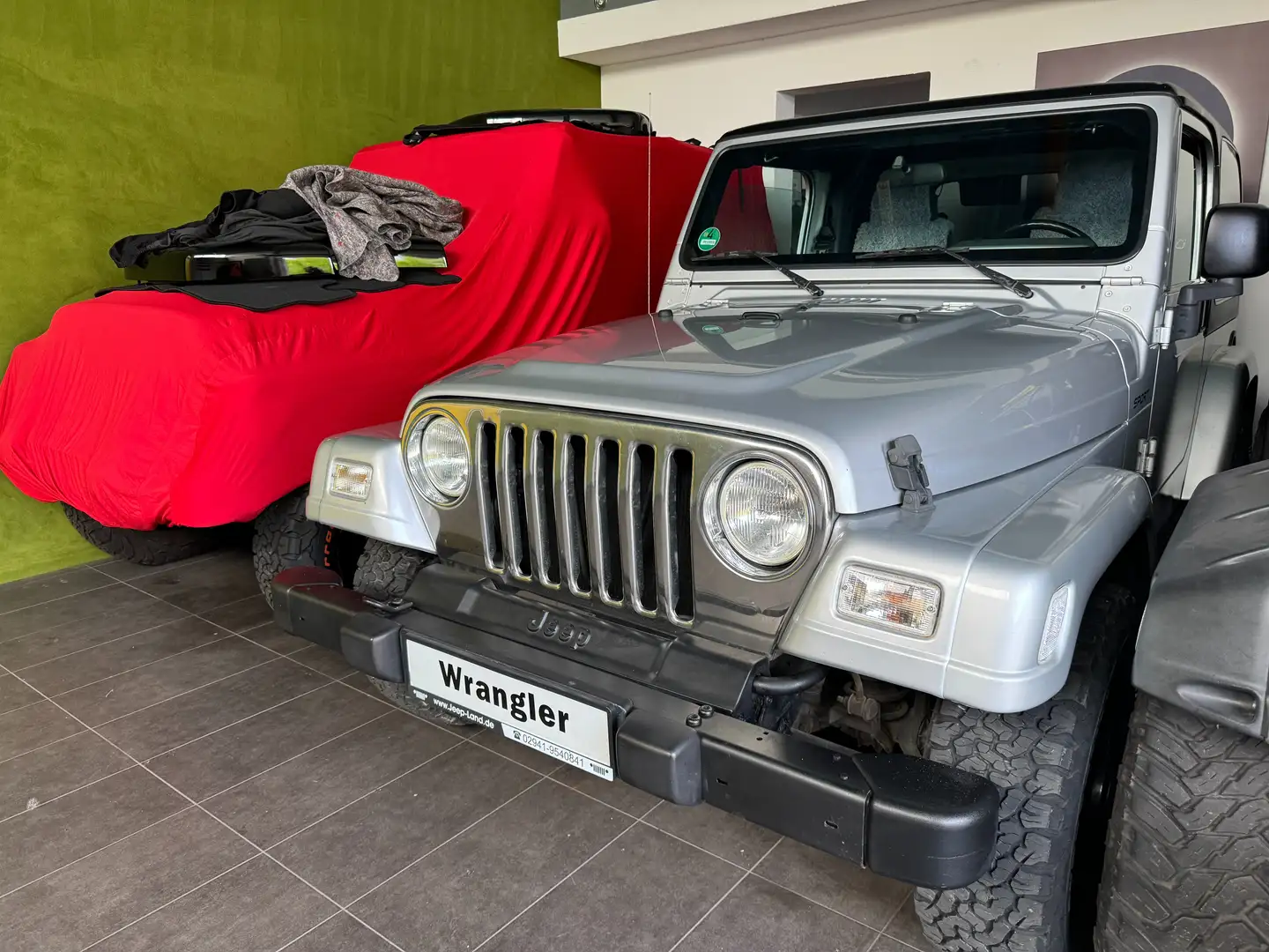 Jeep Wrangler TJ 2.4 Liter,5.Gang, G-Kat  Euro3 Zilver - 1
