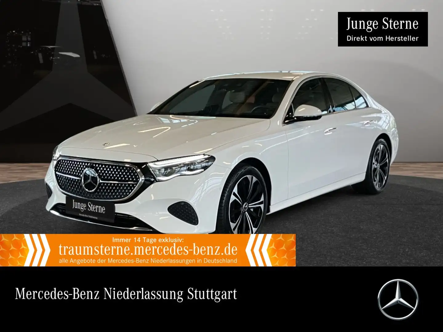 Mercedes-Benz E 300 e 4M Hybrid Avantgarde Fahrass 360° Distr. Weiß - 1