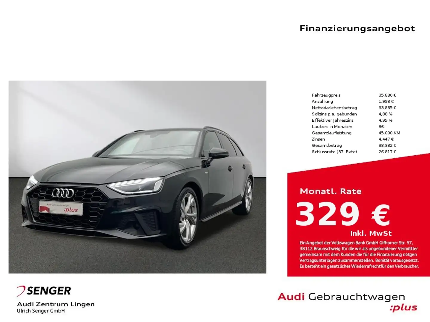 Audi A4 Avant S line 45 TFSI quattro MMI LED AHK Noir - 1