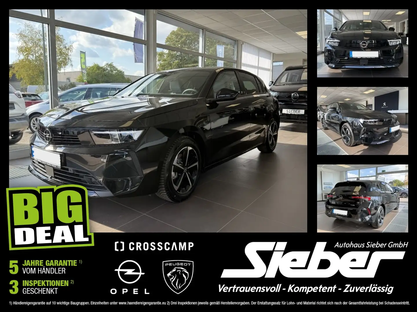 Opel Astra L 1.2 Turbo Edition Tempomat*PDC*ACC Schwarz - 1
