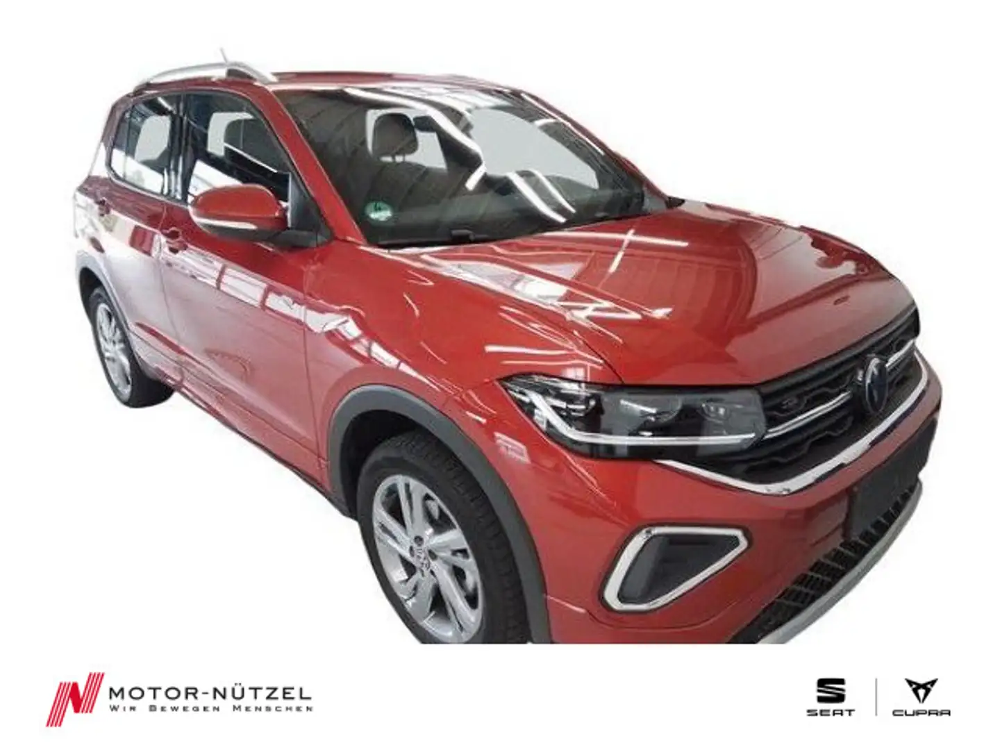Volkswagen T-Cross 1.5 TSI DSG R-LINE 5JG+MATRIX+NAVI+AHK Rot - 1